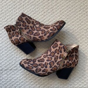 NEW Style and Co Leopard Booties